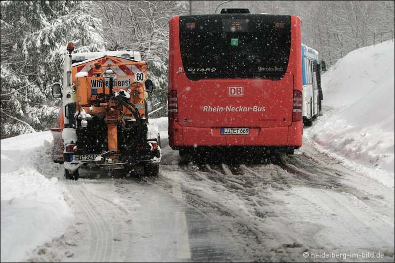 Eintreffen des Winterdienstes